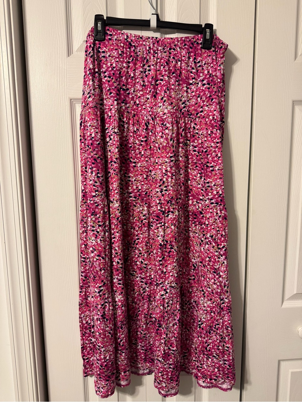 St. John's Bay Pink Printed Maxi Skirt